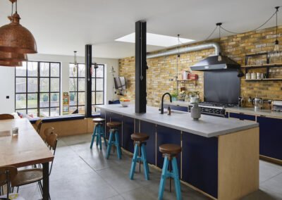 Microcement kitchen worktop, London, UK