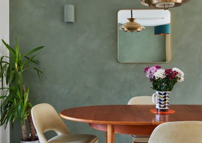 Venetian plaster wall interior design, South London by C Ferri Interiors, London